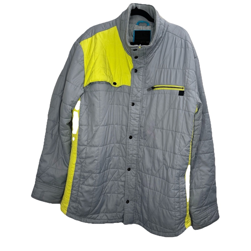 Hurley Jacket Gray‎ Green Mens Size XXL hooded inslated puffy Winter Coat Skiing